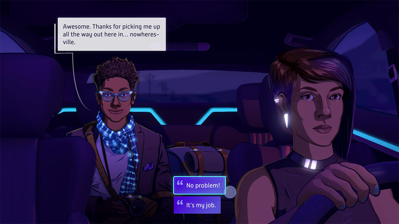 Screenshot of Neo Cab game